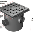 Caixa De Esgoto / Areia Dn300 1483 (300x340x100mm) Krona - Un