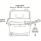Caixa De Ferramentas Car Box 5100 De Plástico Com Rodas 30cm