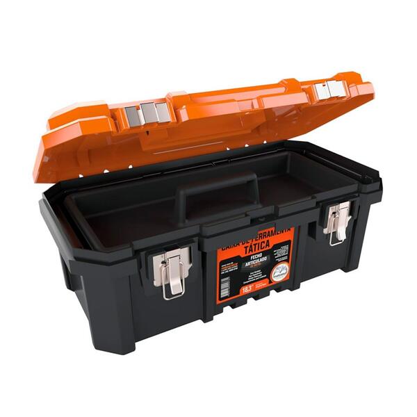 yozean 18個セット Caixa De Ferramentas Fecho De Metal Tatica 18,3 Pol. Laranja