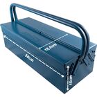 Caixa De Ferramentas Metálica 50cm Tipo Sanfonada 3 Gavetas N