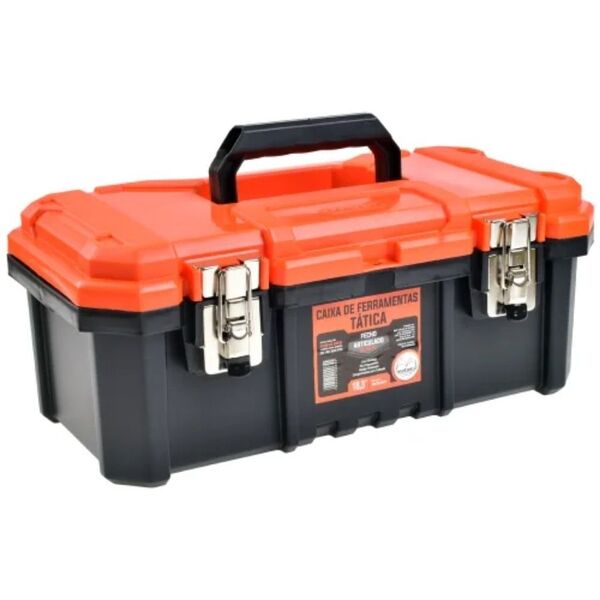 Caixa De Ferramentas Tática Metasul 18 3" Laranja