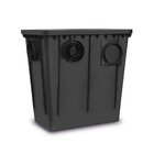Caixa de Gordura Plástica com Tampa 52L Preta 520x330x510mm Roma
