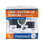 Caixa de Gordura Grande Preto 42L Metasul