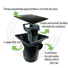 Caixa De Gordura Premium Com Cesto Para Limpeza 20l Metasul