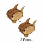 Caixa De Jóias E Pequenos Objetos Peixe Baiacu Mdf Kit C/2