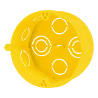 Caixa de Luz 106x106x60,5mm Octogonal Fundo Removível Amarelo Plastilit