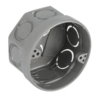 Caixa de Luz 3x3 Octagonal Cinza Tuboline