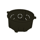 Caixa de Luz 3x3 Preta Romazi