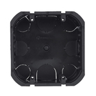 Caixa de Luz 4x4 Quadrada para Drywall Preto Nanoplastic