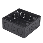 Caixa de Luz 4x4 Quadrada Preta Tuboline