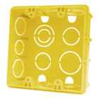 Caixa de Luz 4x4" Quadrado Amarelo Plastilit