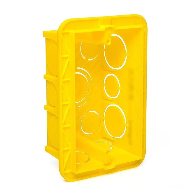 Caixa De Luz Embutir Legrand 4x2, Amarela - Embalagem Com 32