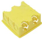 Caixa De Luz Plástica Quadrada Amarela 4x4 - Gerplast
