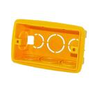 Caixa De Luz Plástica Retangular Amarela 4x2 Reforçada - Gerp