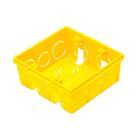 Caixa De Luz Tramontina 4x4 Quadrada Amarela Com 20 Unidades