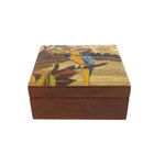 Caixa de Madeira em Marchetaria - Arara