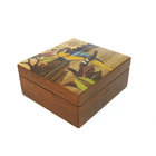 Caixa de Madeira em Marchetaria - Arara