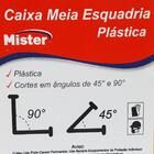 Caixa De Meia Esquadria Plástica - Mister, Tamanho: Caixa Mei