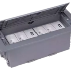 Caixa De Mesa Para 6 Blocos - Cinza (sem Blocos)