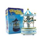 Caixa De Musica Carrossel Musical Cavalinhos De Plástico Deco