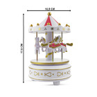 Caixa De Musica Carrossel Musical Cavalinhos De Plástico Deco