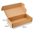 Caixa de Papelão 16x12x7cm Bege Target