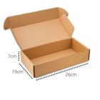 Caixa de Papelão 26x19x7cm Bege Target