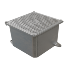 Caixa de Passagem Com Tampa Reversível Alumínio 105,8x159mm Wetzel