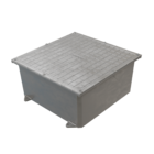 Caixa de Passagem Com Tampa Reversível Alumínio 206,5x440mm Wetzel