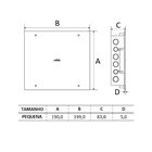 Caixa De Passagem Embutir 190x199mm Amanco