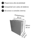 Caixa De Passagem Ligação Embutir Quadrada 30x30x10cm