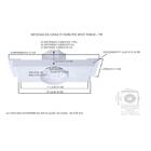 Caixa de passagem para laje 2X1 spot PAR 20 - 7W  PLASLED