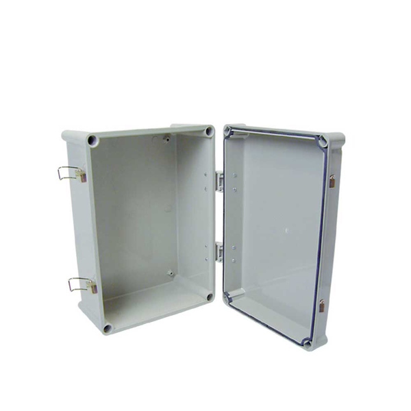 Caixa De Passagem Plástica C/ Dobradiça Fecho Strahl 3859/df