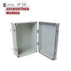 Caixa De Passagem Plástica C/ Dobradiça Fecho Strahl 3859/df