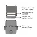Caixa De Passagem Quadrada Com Regulagem Para Led Com Tampa E