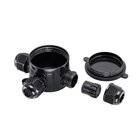 Caixa De Passagem Stella Ip68 Para Linha Jardim Preta