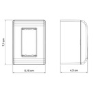 Caixa De Sobrepor 1 Posto Tramontina Lizflex Branca