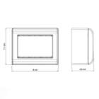 Caixa De Sobrepor 3 Postos Tramontina Lizflex Branca