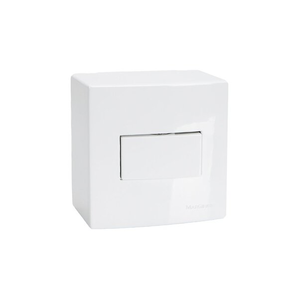 Caixa De Sobrepor 75x75 Com Interruptor Simples Margirius Sle