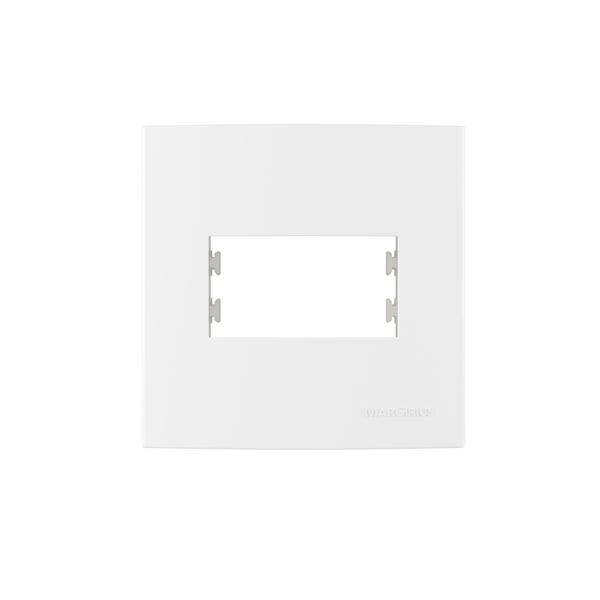 Caixa de Sobrepor 75X75mm Quadrado 1P com Suporte Branco Margirius