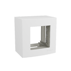 Caixa de Sobrepor 75X75mm Quadrado 2P com Suporte Branco Margirius