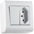 Caixa De Sobrepor Com 1 Interruptor Simples 10 A 250 V E 1 To