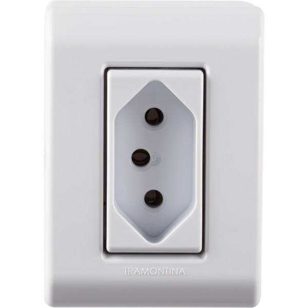Caixa De Sobrepor Com 1 Tomada 2p+t 20 A 250 V Tramontina Liz