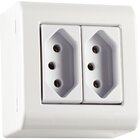 Caixa De Sobrepor Com 2 Tomadas 2p+t 20 A 250 V Tramontina Li