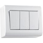 Caixa De Sobrepor Com 3 Interruptores Simples 10 A 250 V Tram