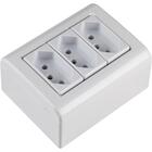 Caixa De Sobrepor Com 3 Tomadas 2p+t 20 A 250 V Tramontina Li