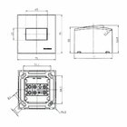 Caixa De Sobrepor Com Suporte Margirius Sleek 75x75 Para 1 Mó