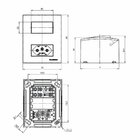 Caixa De Sobrepor Com Suporte Margirius Sleek 75x95 Para 2 Mó