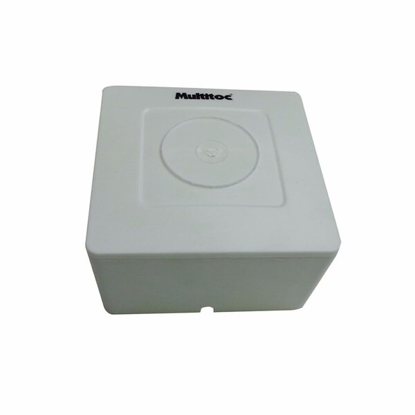 Caixa De Sobrepor Para Cftv Quadrada  Branca C/ Tampa Cega