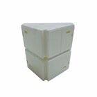 Caixa De Sobrepor Para Cftv Triangular Branca C/ Tampa Cega